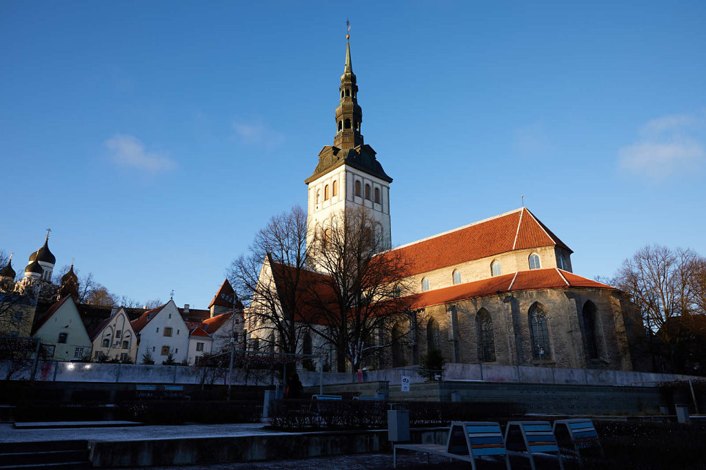 Tallinn on a crisp winter's evening